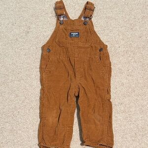 OshKosh B'gosh Brown Corduroy Overalls for Kid